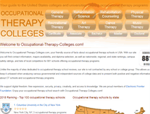 Tablet Screenshot of occupational-therapy-colleges.com